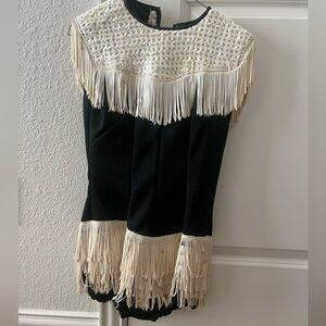 1980’s Black & White Sequins Majorette Costume